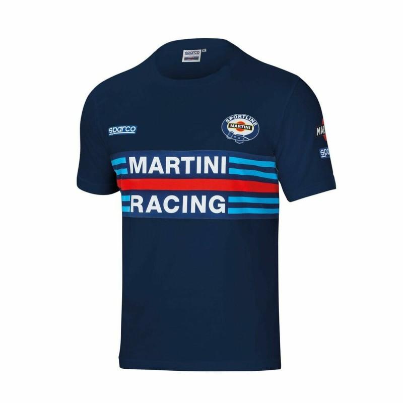 Camiseta de Manga Corta Sparco MARTINI RACING Talla M Azul marino