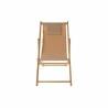 Tumbona DKD Home Decor Marrón Natural Poliéster MDF (57,5 x 113 x 77 cm)