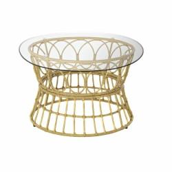 Mesa auxiliar DKD Home Decor Marrón Cristal 60 x 50 x 60 cm (60 x 50 x 60 cm)