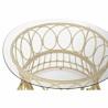 Mesa auxiliar DKD Home Decor Marrón Cristal 60 x 50 x 60 cm (60 x 50 x 60 cm)