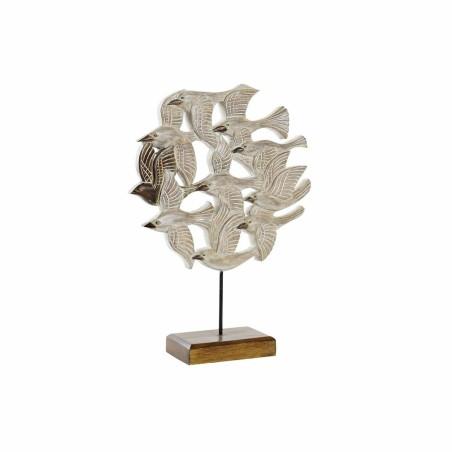 Figura Decorativa DKD Home Decor Beige Hierro Pájaros (38 x 11,5 x 54 cm)