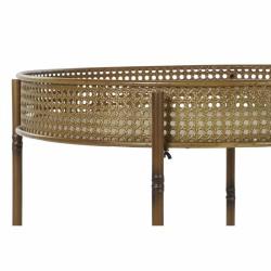 Mesa auxiliar DKD Home Decor 59 x 59 x 50 cm Natural Metal