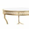 Mesa auxiliar DKD Home Decor Espejo Dorado Metal Oriental (61 x 61 x 46 cm)