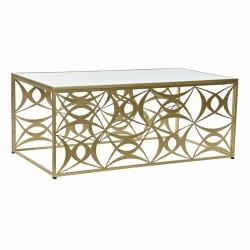 Mesa de Centro DKD Home Decor Espejo Metal (110 x 60 x 46 cm)