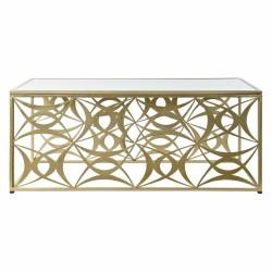 Mesa de Centro DKD Home Decor Espejo Metal (110 x 60 x 46 cm)