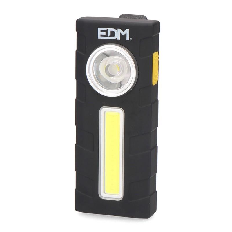 Linterna LED EDM Petaca Negro 320 Lm