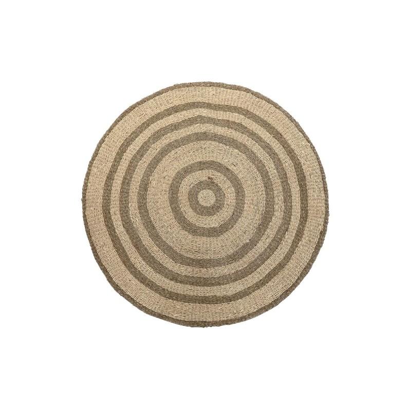 Alfombra DKD Home Decor Beige Marrón (150 x 1 x 150 cm)