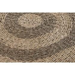 Alfombra DKD Home Decor Beige Marrón (150 x 1 x 150 cm)