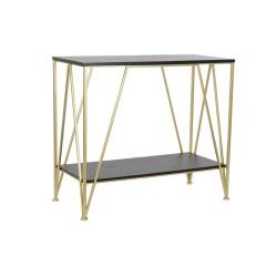 Consola DKD Home Decor Negro Dorado Madera Metal 81,5 x 36 x 71,5 cm