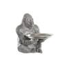 Figura Decorativa DKD Home Decor Plateado Resina Gorila (38 x 55 x 52 cm)