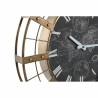 Reloj de Pared DKD Home Decor 60 x 6,5 x 78 cm Cristal Plateado Negro Dorado Hierro (2 Unidades)