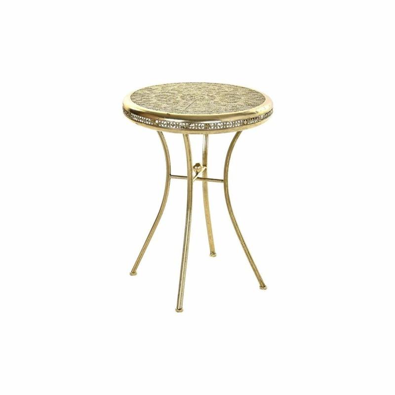 Mesa auxiliar DKD Home Decor Dorado Metal Árabe (42 x 42 x 57 cm)