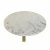 Mesa auxiliar DKD Home Decor Blanco Dorado Aluminio Mármol 40 x 40 x 61 cm