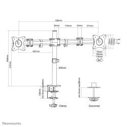 Soporte de Mesa para Pantalla Neomounts NM-D135DBLACK       