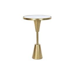 Mesa auxiliar DKD Home Decor Dorado Metal Espejo 40,5 x 40,5 x 60 cm