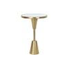 Mesa auxiliar DKD Home Decor Dorado Metal Espejo 40,5 x 40,5 x 60 cm