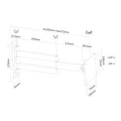 Soporte TV Neomounts FPMA-W830 10" 27" 12 kg