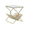 Revistero DKD Home Decor Espejo Dorado Metal (45 x 45 x 55 cm)