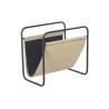 Revistero DKD Home Decor 39 x 26 x 36 cm Natural Negro Metal