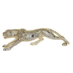 Figura Decorativa DKD Home Decor Leopardo Resina Colonial (82,5 x 23 x 21 cm)