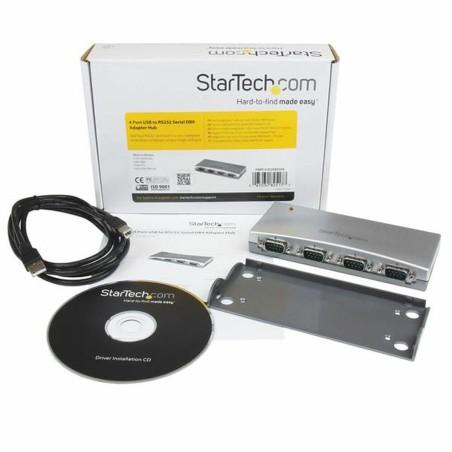 Adaptador USB a RS232 Startech ICUSB2324 Plateado