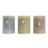 Vela DKD Home Decor Vainilla Cera (3) (3 Piezas)