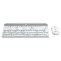 Ratón y Teclado Logitech  MK470 Blanco Francés AZERTY