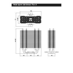 Ventilador Thermalright TRUE SPIRIT 120 DIRECT REV.A Ø 12 cm