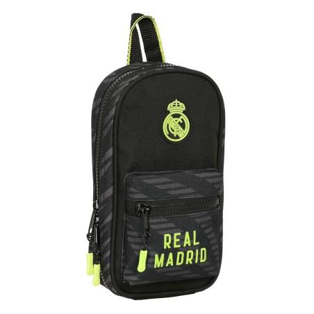 Plumier Mochila Real Madrid C.F. Negro (12 x 23 x 5 cm) (33 Piezas)