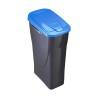 Papelera Negro/Azul Polipropileno (15 L)