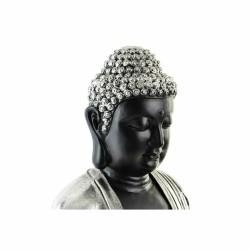 Figura Decorativa DKD Home Decor 43 x 37 x 57 cm Plateado Negro Buda Oriental