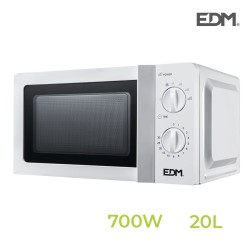 Microondas EDM Blanco Multicolor 700 W 20 L