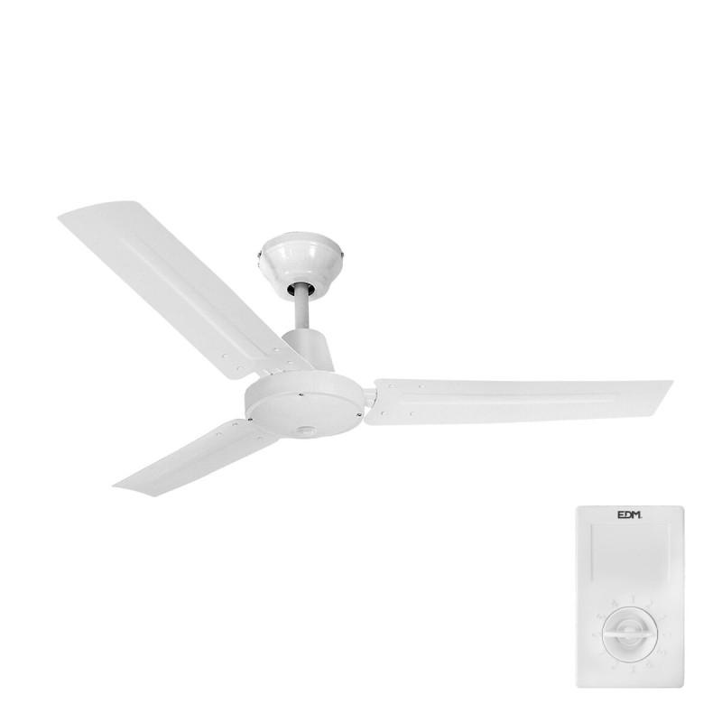 Ventilador de Techo EDM 33981 Blanco 60 W Ø 140 cm industrial