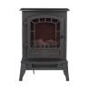 Chimenea Eléctrica Decorativa de Pared Classic Fire Torino Negro 2000 W