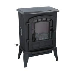 Chimenea Eléctrica Decorativa de Pared Classic Fire Torino Negro 2000 W