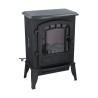 Chimenea Eléctrica Decorativa de Pared Classic Fire Torino Negro 2000 W