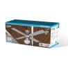 Ventilador de Techo con Luz EDM 33801 Caribe Plateado 50 W