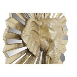 Figura Decorativa DKD Home Decor 47 x 18 x 56,5 cm Elefante Dorado