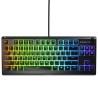 Teclado SteelSeries Apex 3 Gaming Negro Con cable Francés AZERTY AZERTY