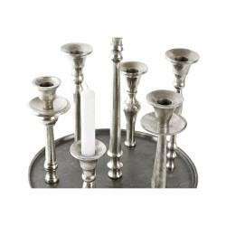 Candelabro DKD Home Decor 29 x 29 x 30 cm Aluminio Moderno (2 Unidades)