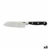 Cuchillo Santoku Quid Professional Inox Chef Black Negro Metal (13 cm) (Pack 10x)