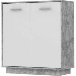 Mueble de almacenaje Madera Gris claro Blanco (88,9 x 34,2 x 88,1 cm)