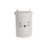 Cesto para la Ropa Sucia DKD Home Decor 42 x 42 x 63 cm Blanco Infantil Gato