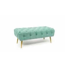 Banqueta DKD Home Decor Verde Dorado Metal 103 x 46 x 42 cm