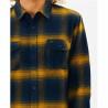 Camisa de Manga Larga Hombre Rip Curl Count Amarillo Azul Franela