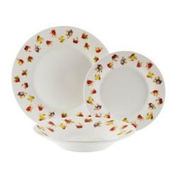 Vajilla Versa Frutas Porcelana (18 Piezas)