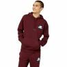 Sudadera con Capucha Hombre New Balance Essentials Stacked Rubber Granate