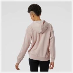 Sudadera con Capucha Mujer New Balance Essentials Candy Rosa