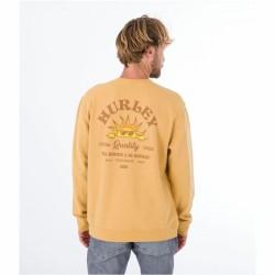 Sudadera sin Capucha Hombre Hurley No Bummers Ocre