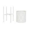 Set de Maceteros DKD Home Decor Metal Blanco Shabby Chic (31 x 31 x 58 cm)